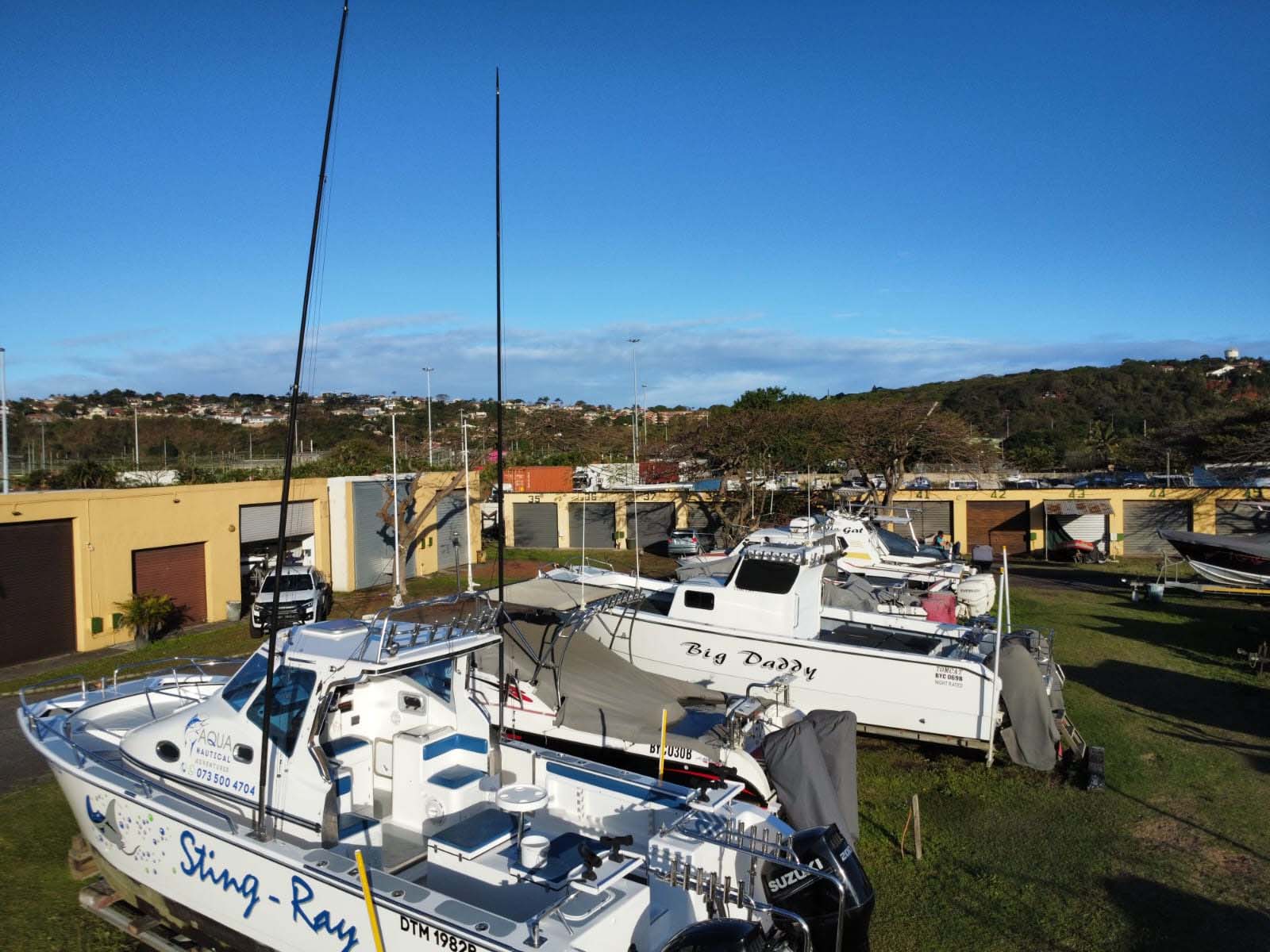 Power boat at Bluff Yacht Club